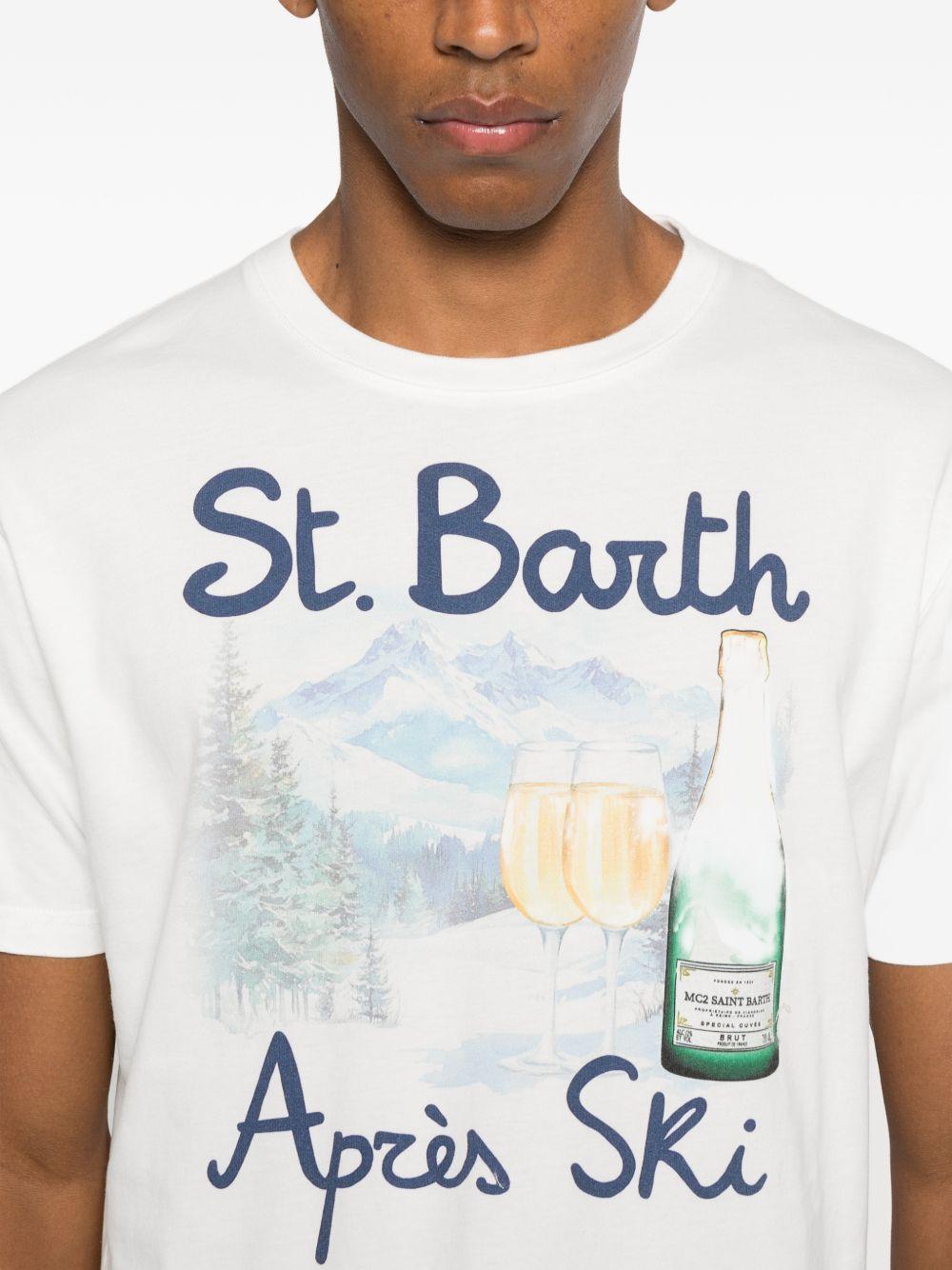 T-shirt bianca con stampa grafica 