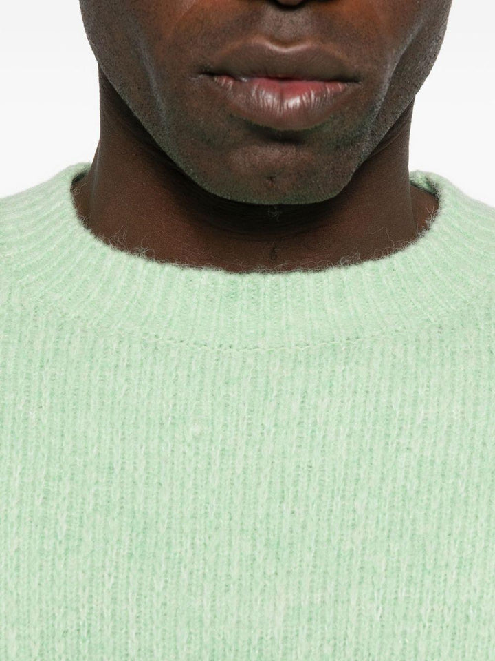 Maglione girocollo verde chiaro 