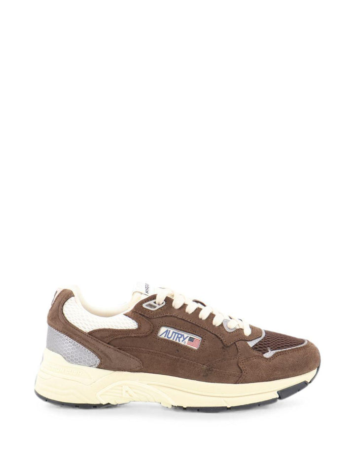 Sneakers cotto con inserti 