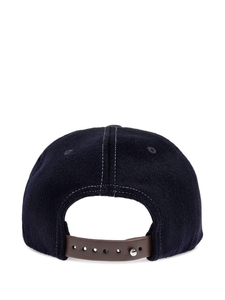 Cappello da baseball blu con logo 