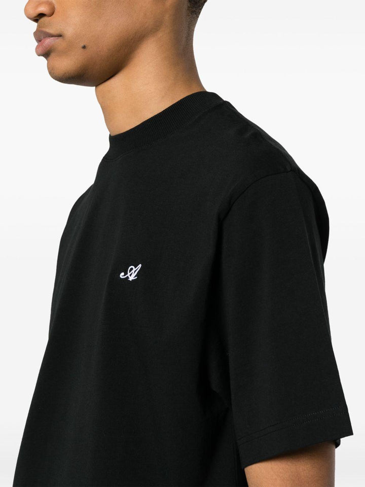 T-shirt con ricamo nera 