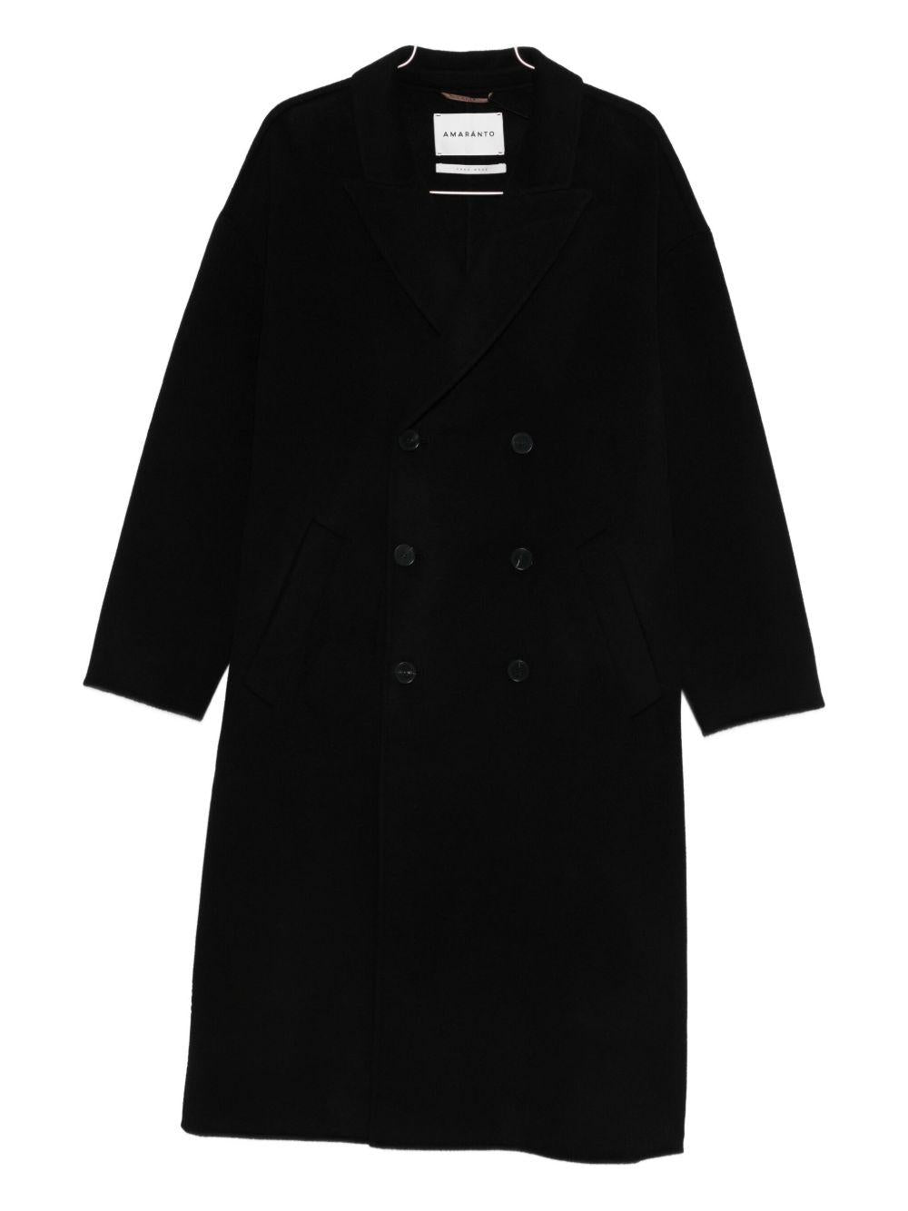 Cappotto doppiopetto nero 