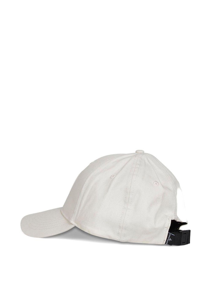 Cappello da baseball avorio con logo 