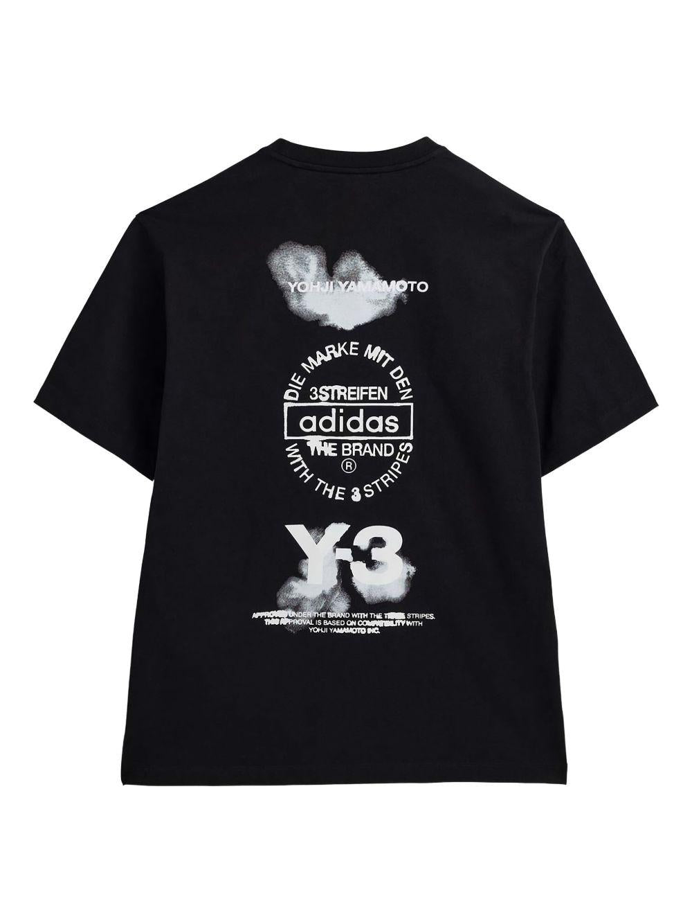 T-shirt nera con logo 