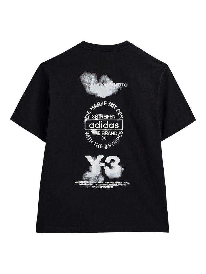 T-shirt nera con logo 