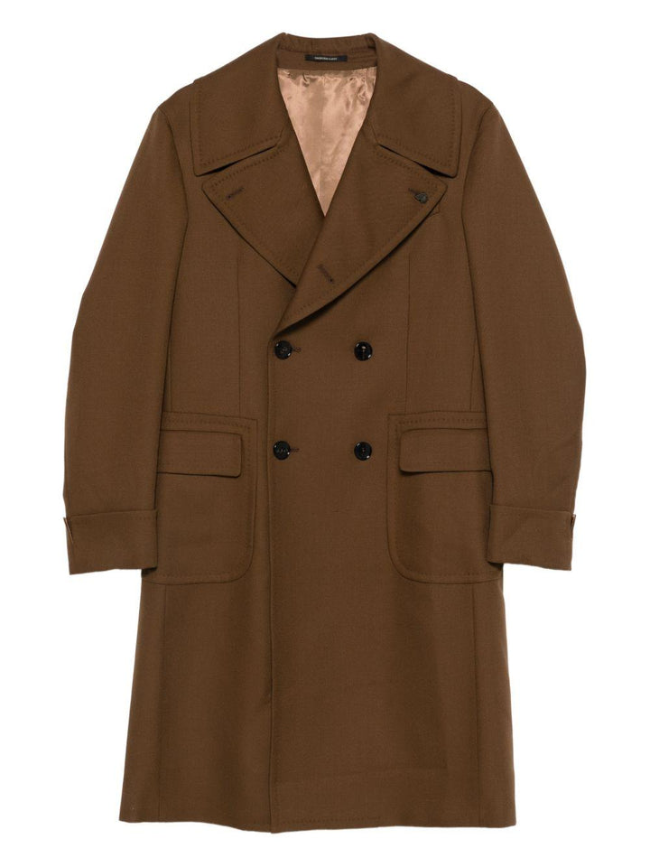 Cappotto doppiopetto marrone