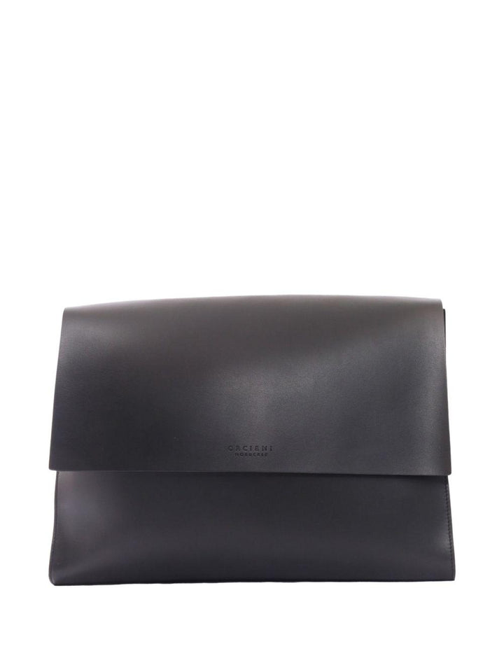 Borsa messenger nera Alba in pelle 