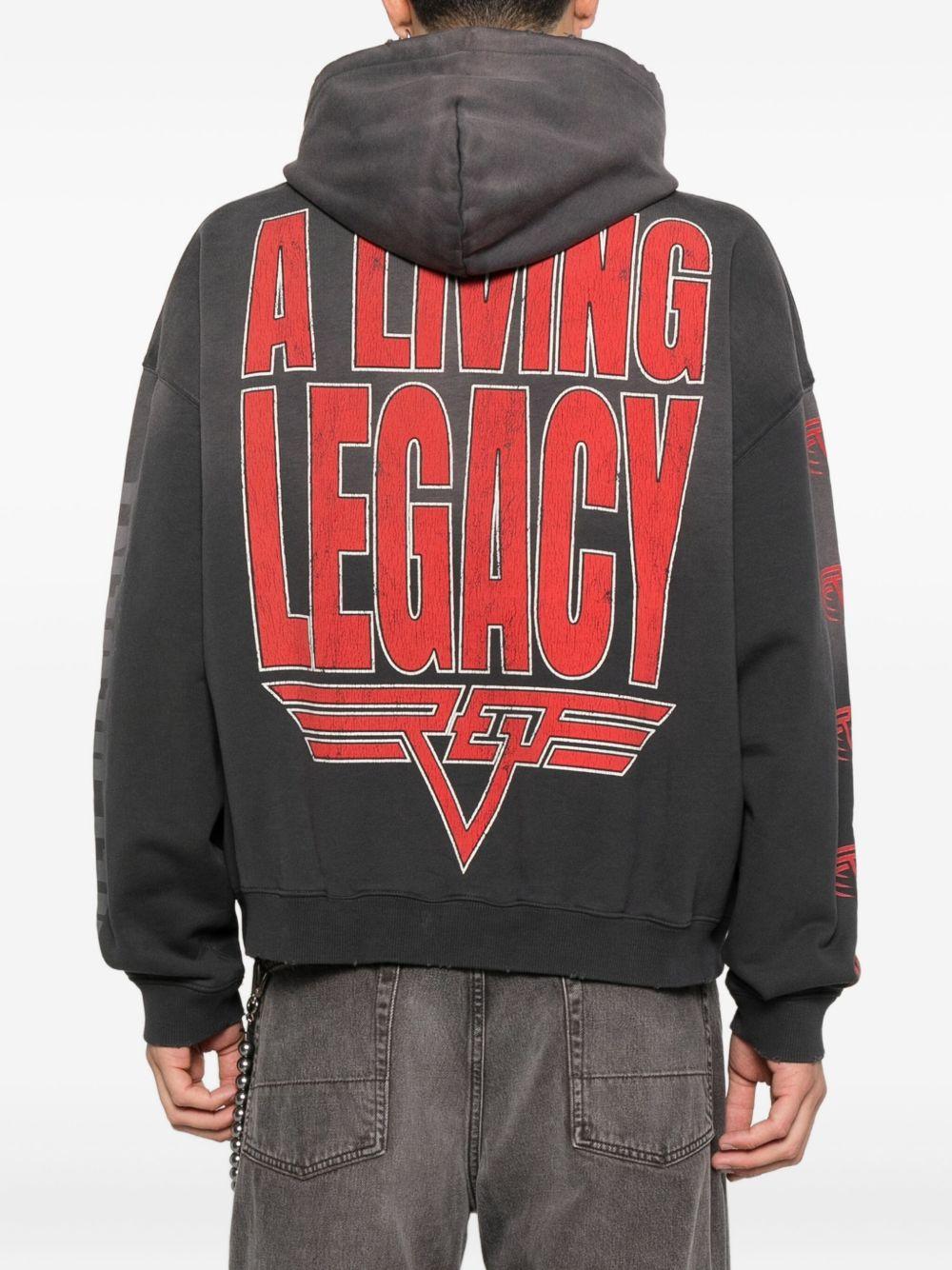 Felpa con stampa e cappuccio grigia 