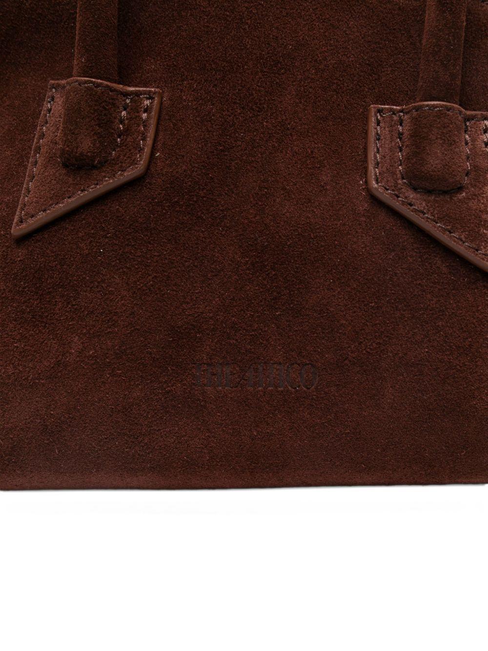 Borsa tote in pelle scamosciata 