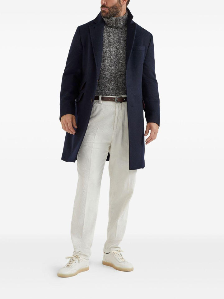 Cappotto sartoriale blu navy 