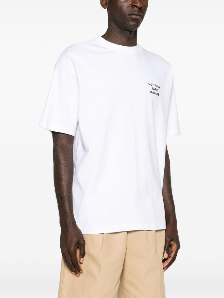 T-shirt nera con stampa 