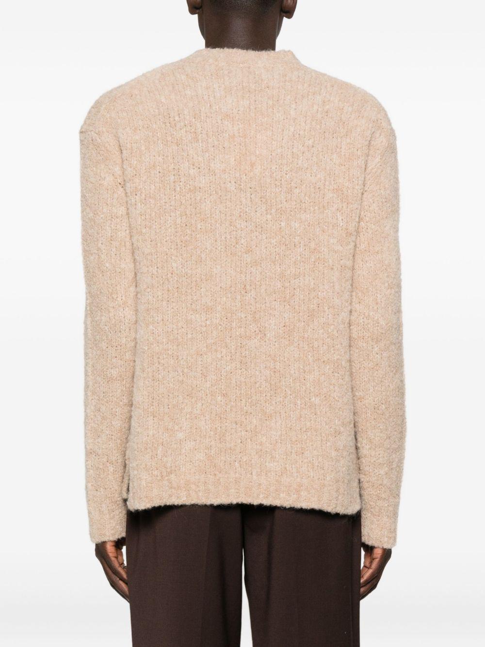 Maglione girocollo beige 