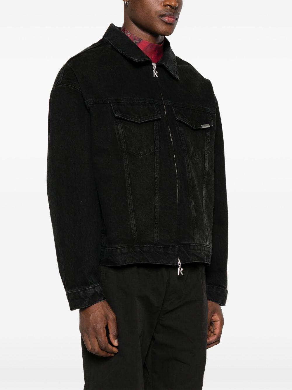 Giacca denim nera R4 