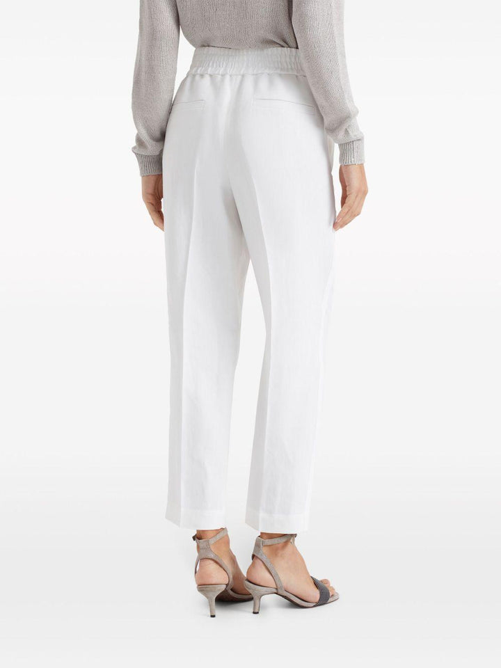 Pantaloni con elastico in vita 