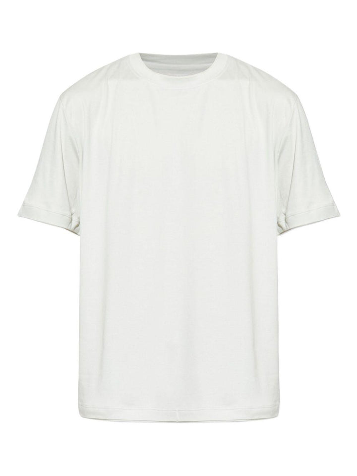T-shirt girocollo a maniche corte bianco 