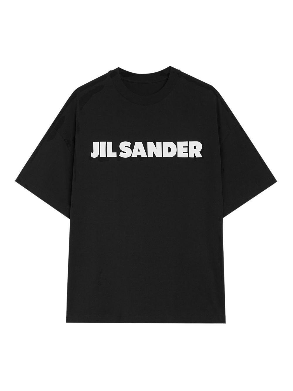 T-shirt nera con logo 