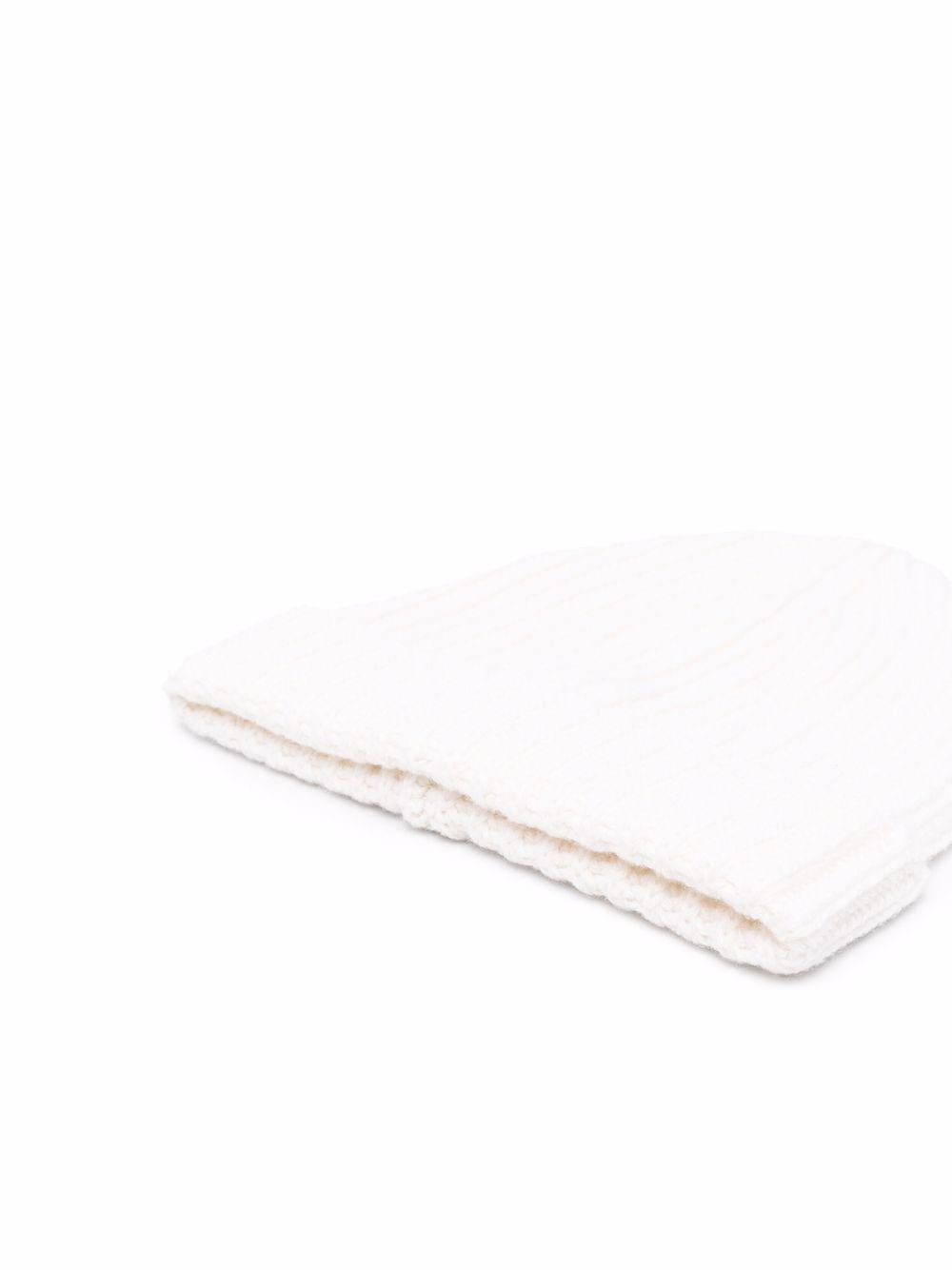 Berretto bianco in maglia chunky 