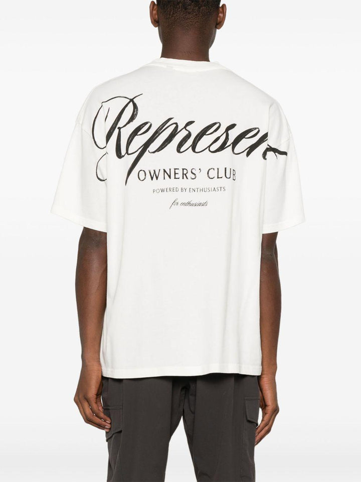 T-shirt bianca Owners Club Script 
