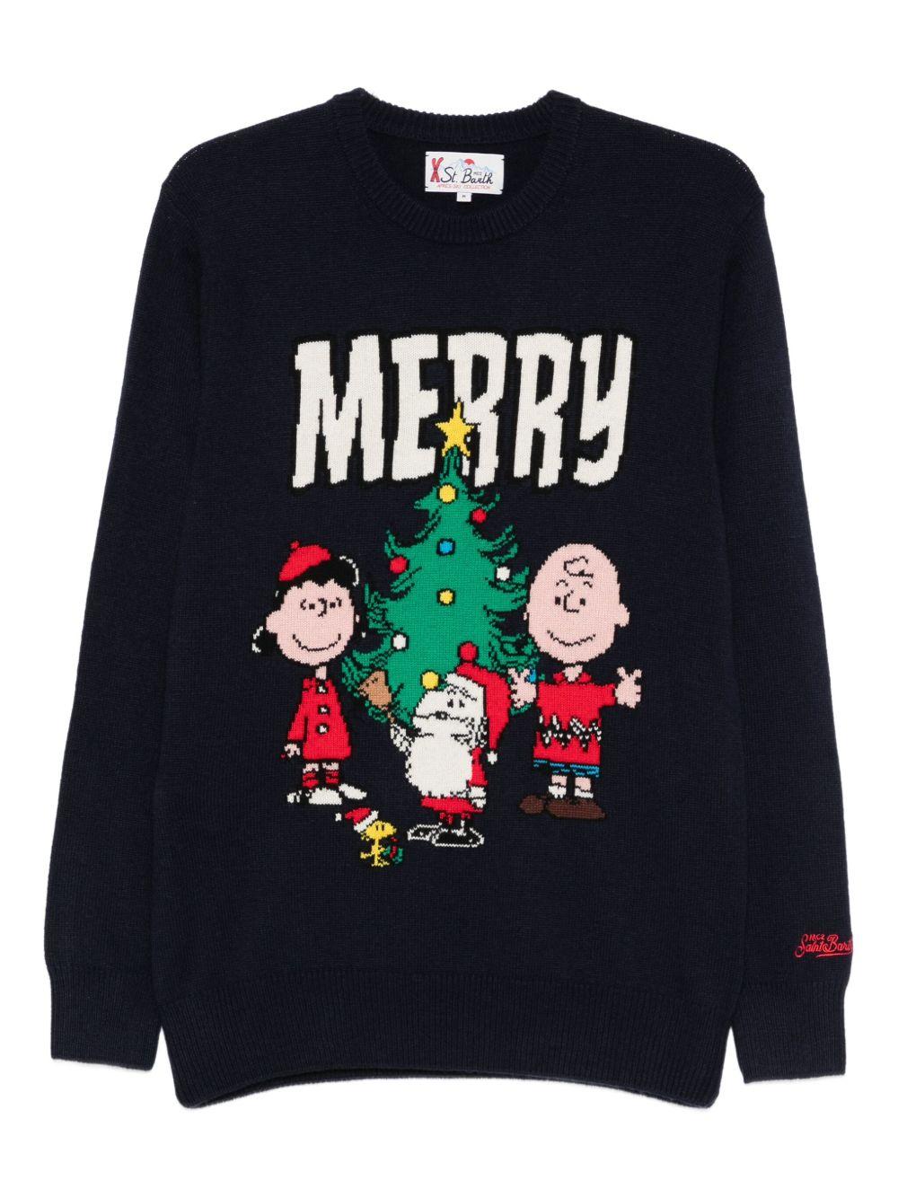 Maglione blu Merry Peanuts 