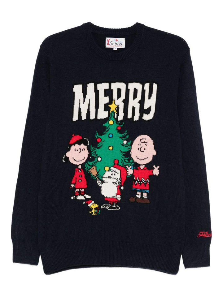 Maglione blu Merry Peanuts 