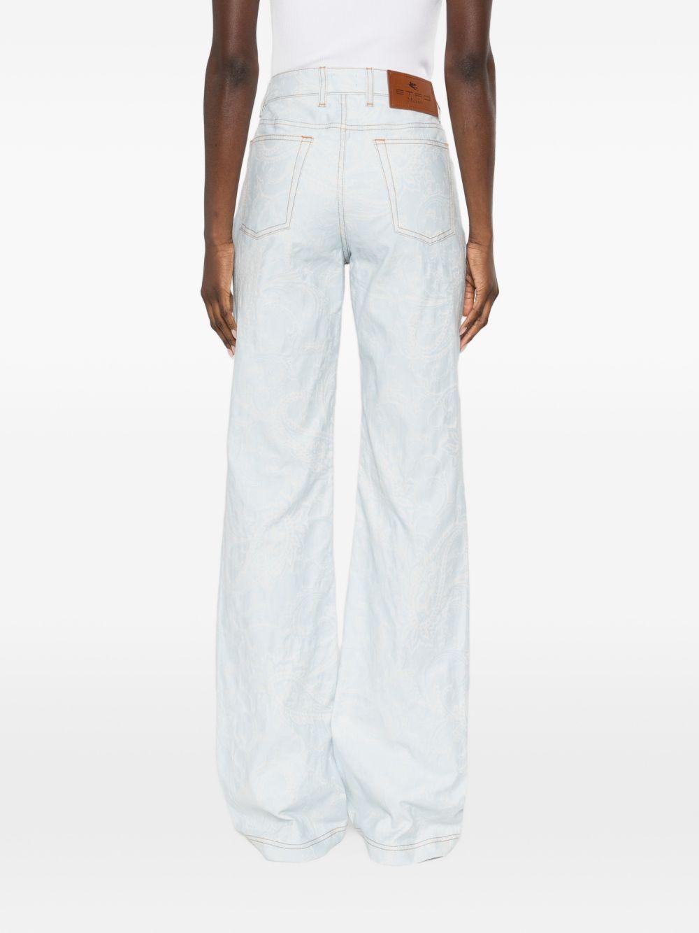 Denim con stampa peaisley 