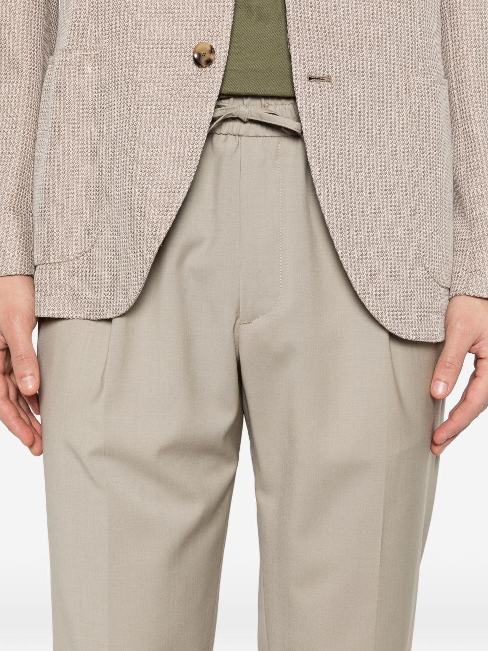 Pantaloni sartoriali Wimbledons kaki con coulisse 