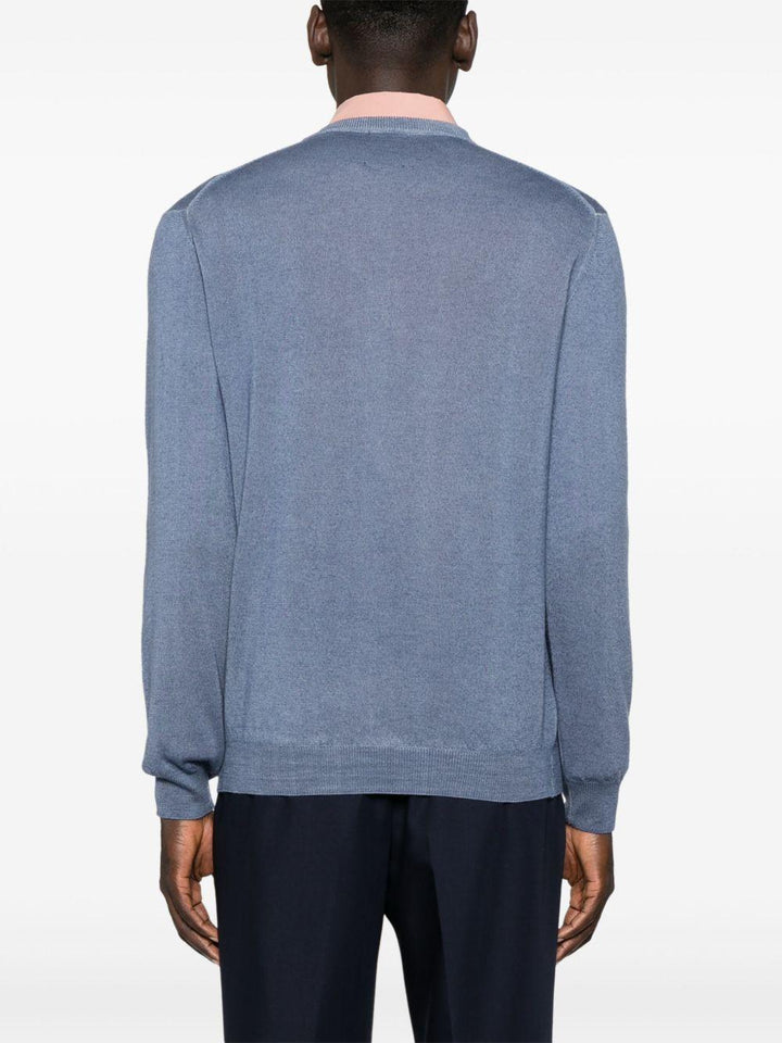 Maglione in lana azzurro
