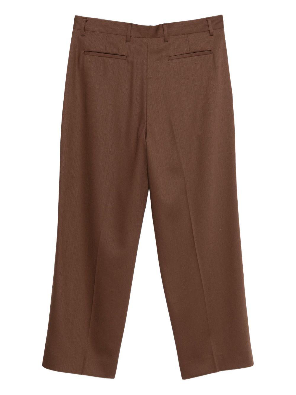 Pantaloni marroni dritti 