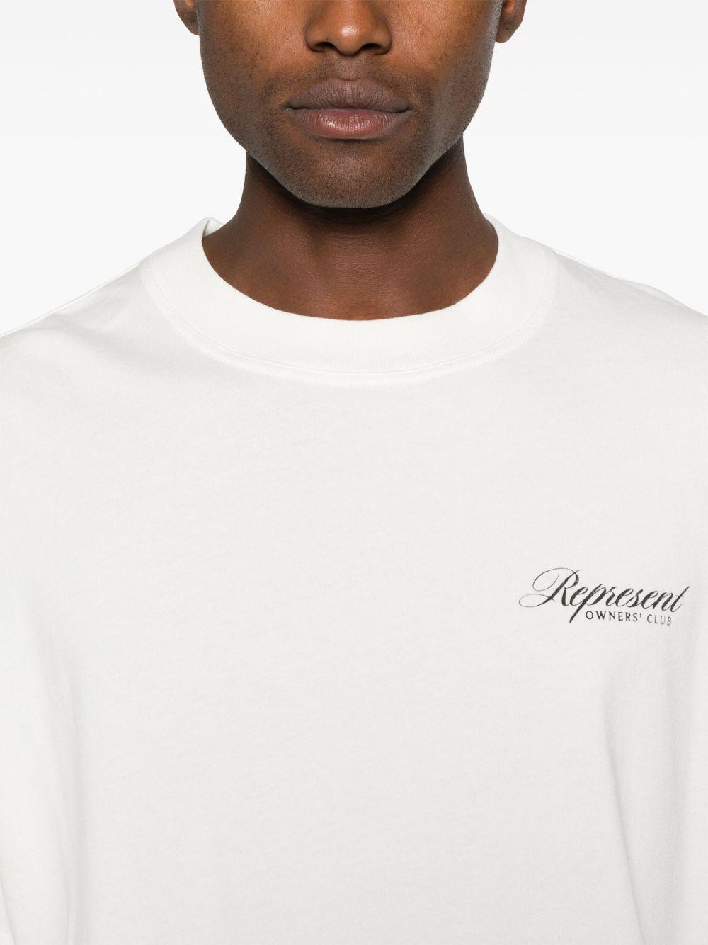 T-shirt bianca Owners Club Script 