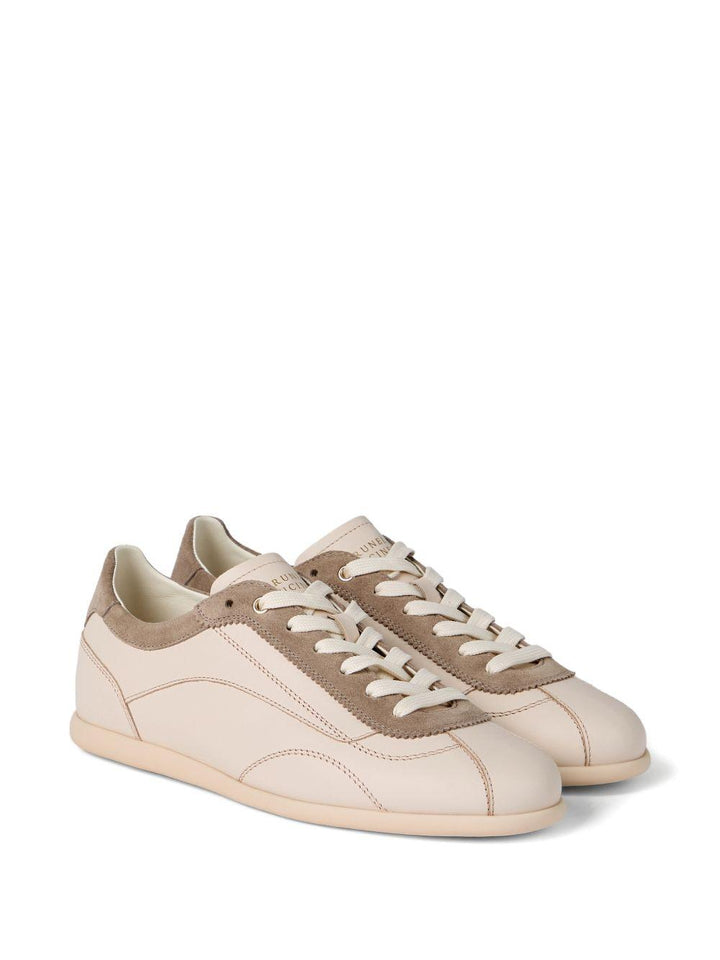 Sneakers Panelled avorio/tortora 