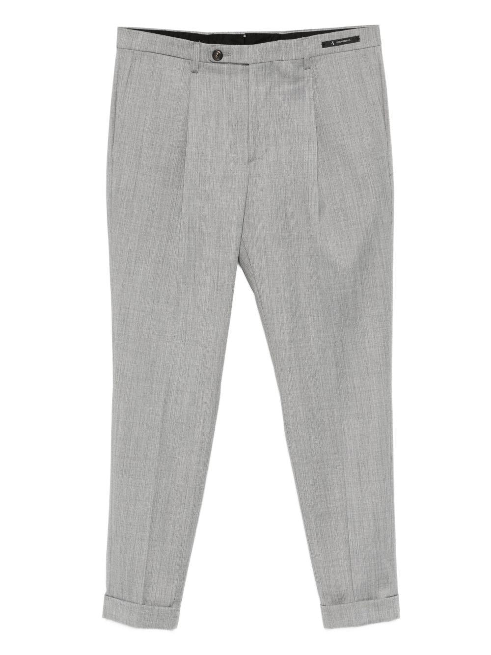 Pantaloni Mc Frederick con pieghe grigio 