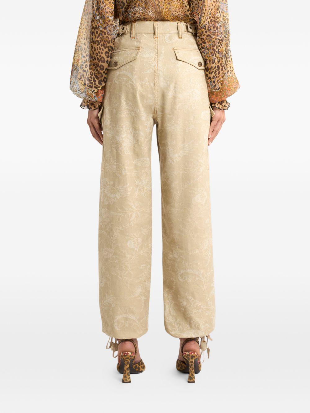 Cargo a fiori jacquard 