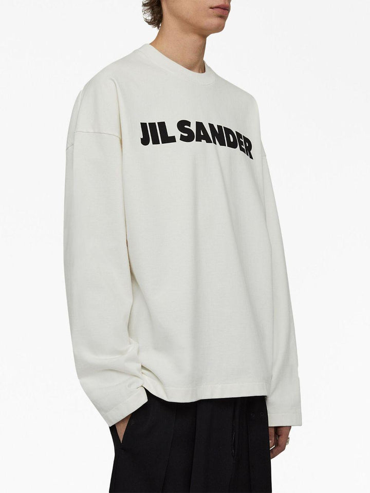T-shirt porcelain con stampa logo 
