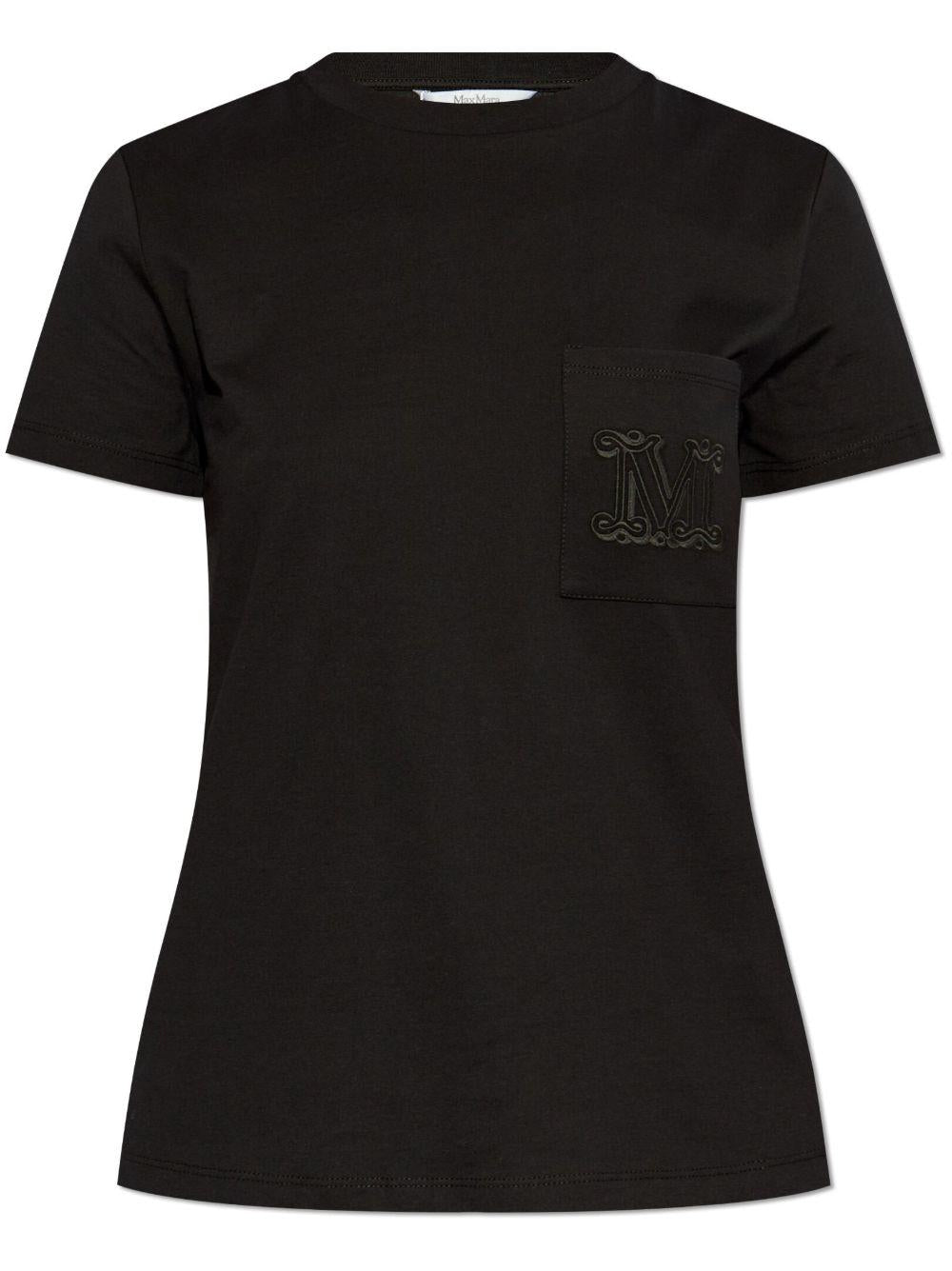 T-shirt con logo ricamato 