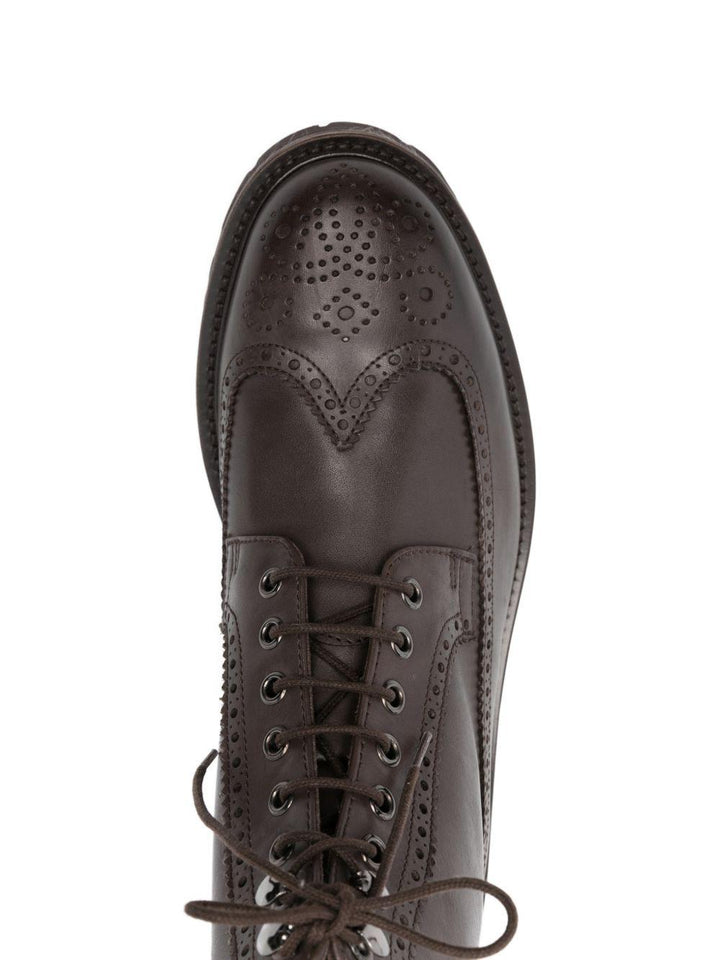 Stivali in pelle marrone 