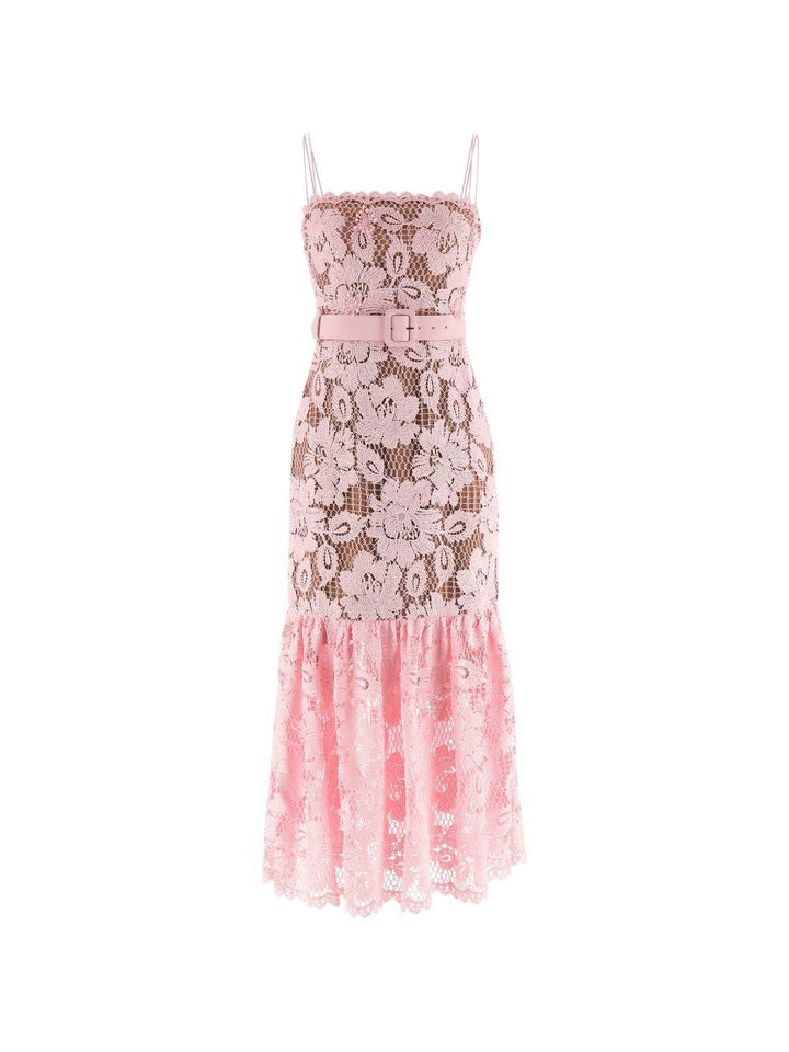 Abito midi con cintura 
