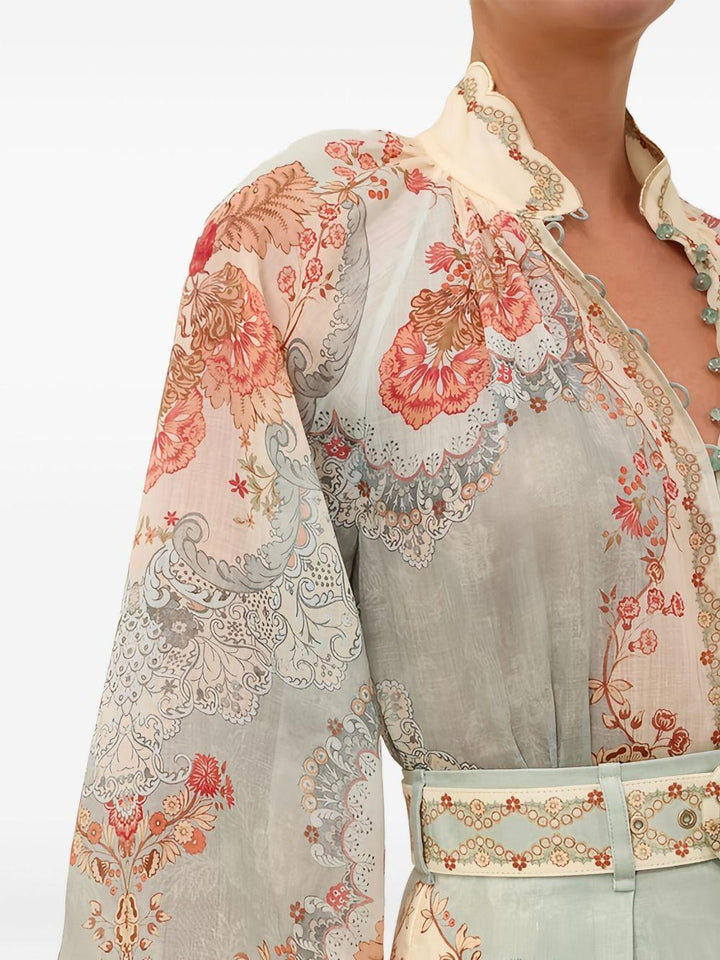 Camicia con ricami 
