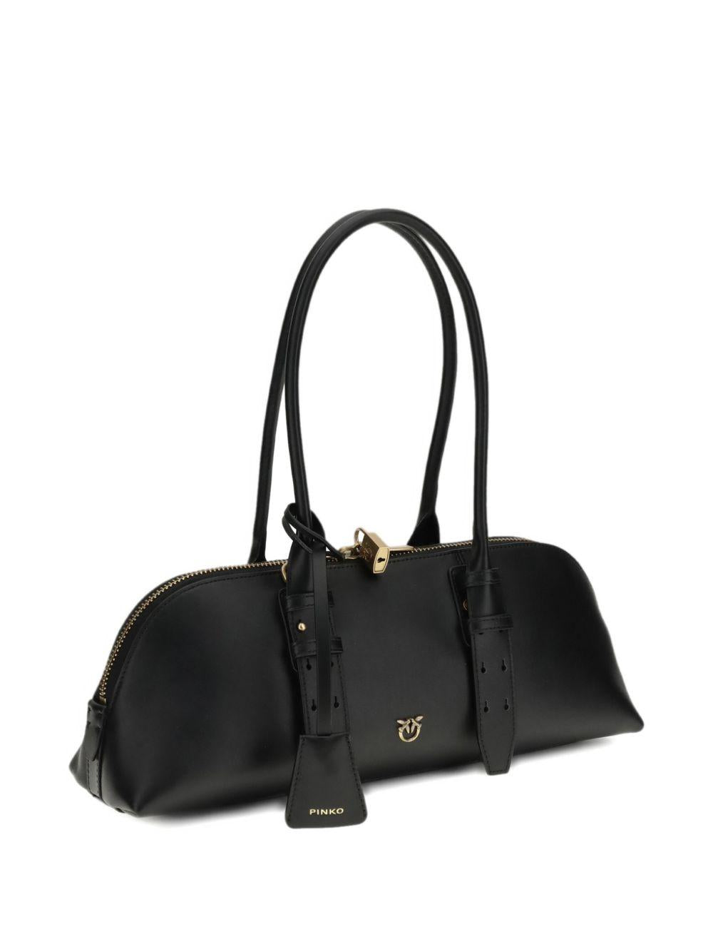 Borsa a spalla Padlock in pelle 