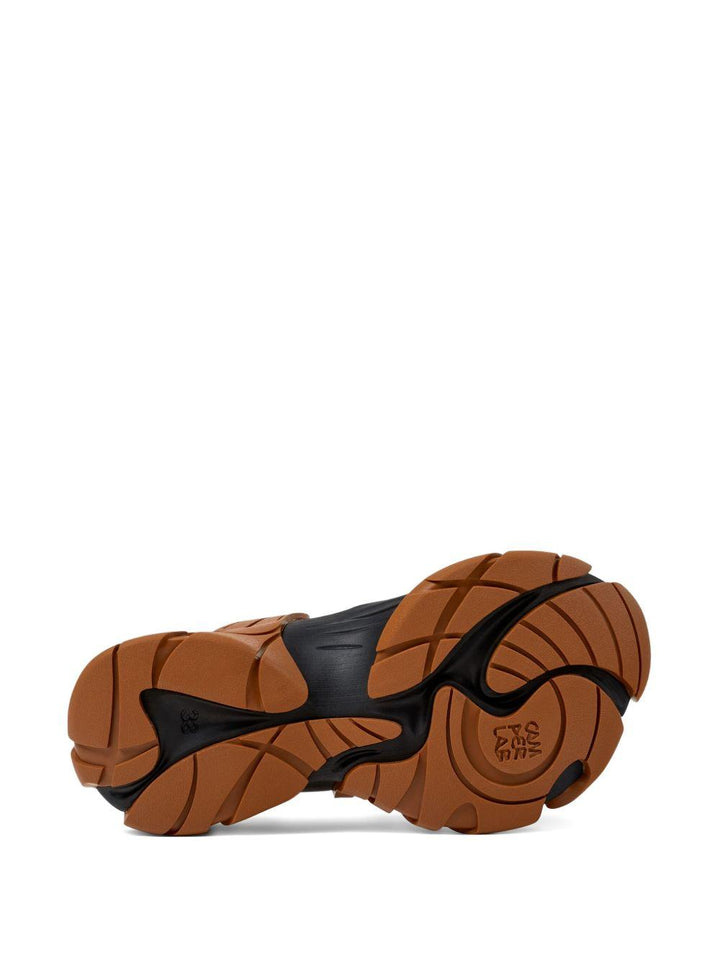 Sneakers Tormenta scolpite grigie e marroni 