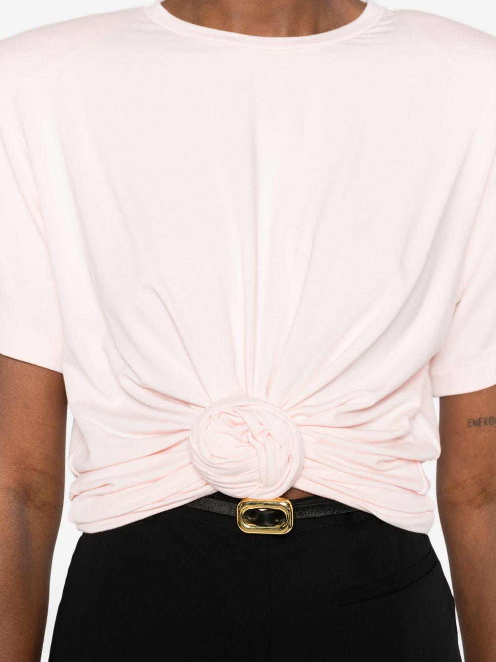 T-shirt con nodo 