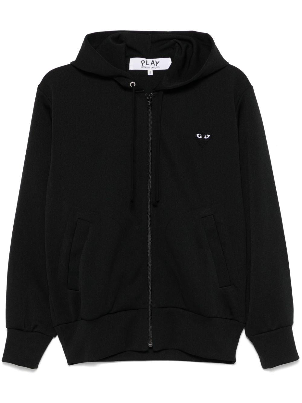 Felpa big heart nera 