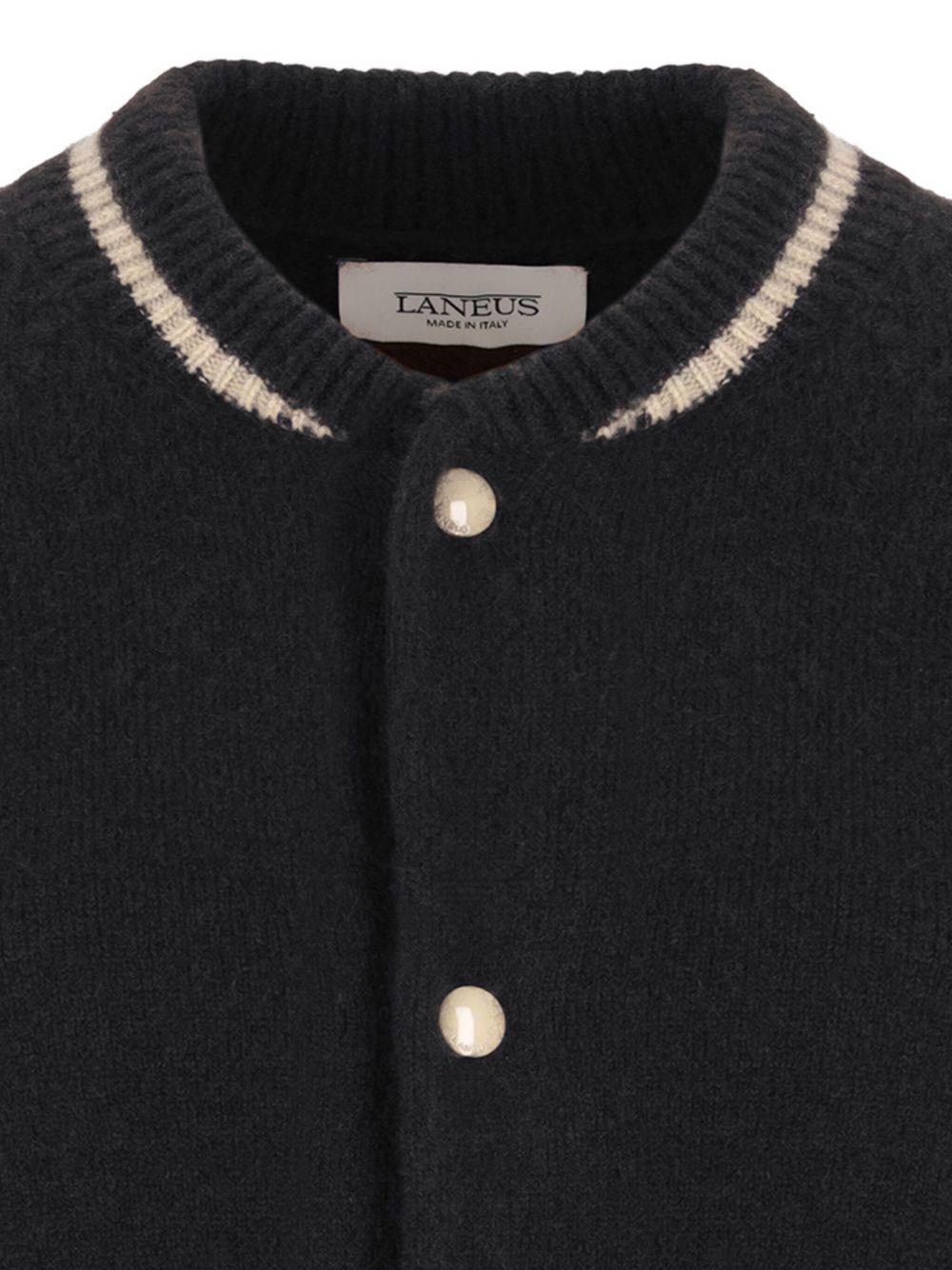 Bomber nero in maglia 