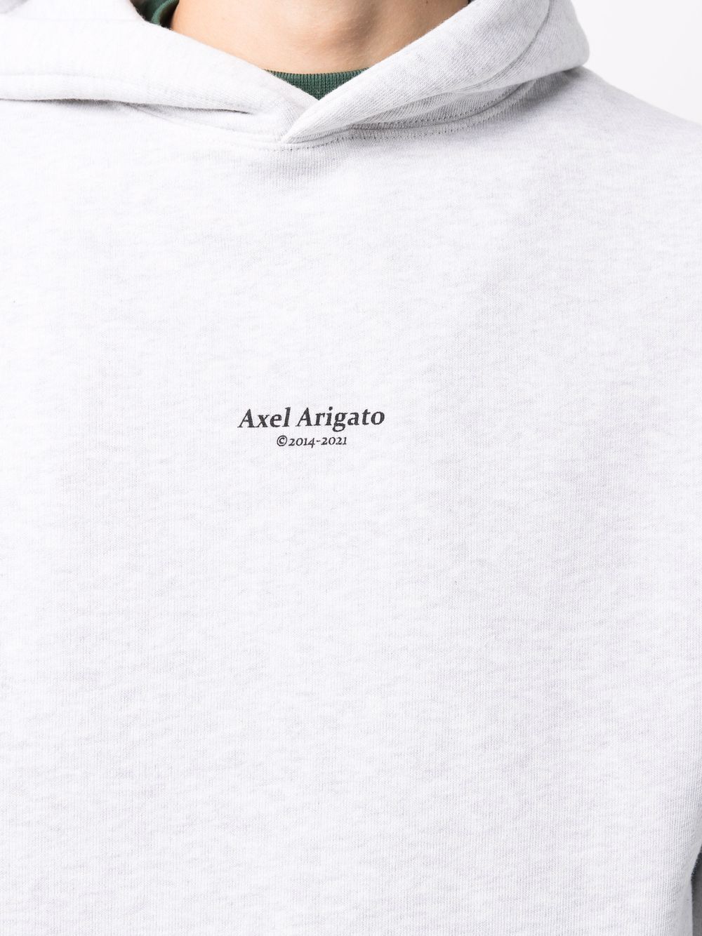 Felpa Grigio Sfumato Con Mini-Logotype